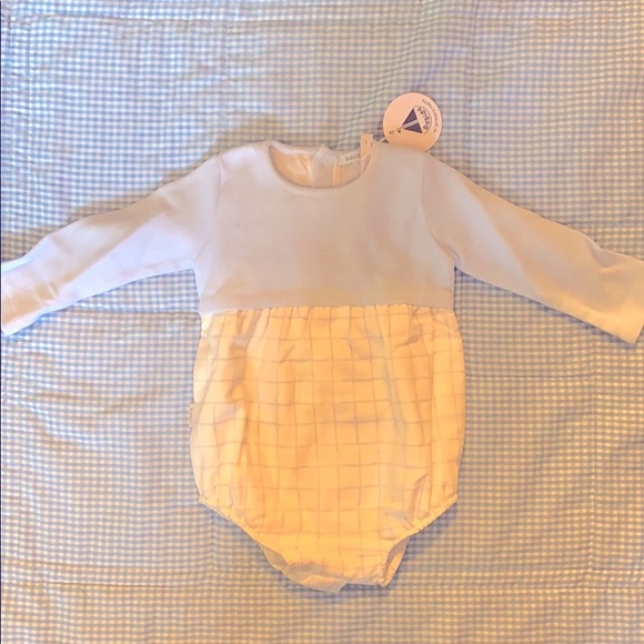 Babidu Other - NWT Baby Blue Gingham Romper from Babidu, 9M